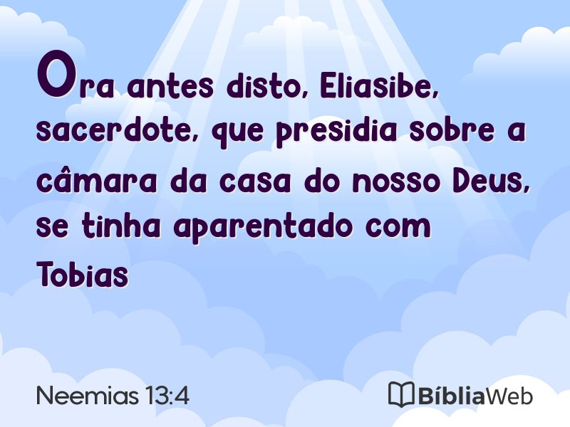 Neemias 13:4 em imagem para compartilhar
