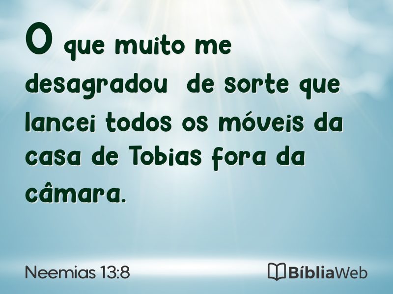 Neemias 13:8 em imagem para compartilhar