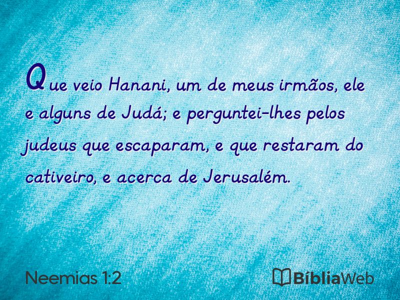 Neemias 1:2 em imagem para compartilhar