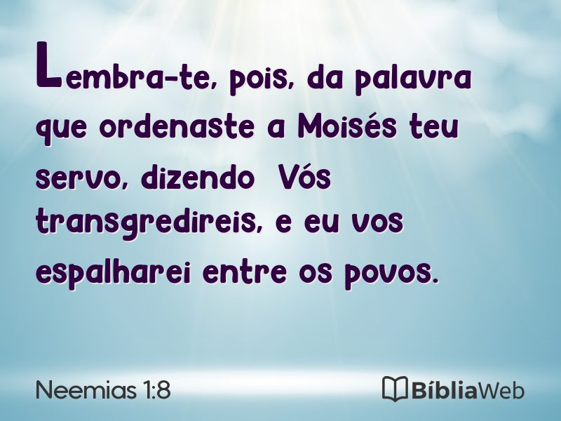 Neemias 1:8 em imagem para compartilhar
