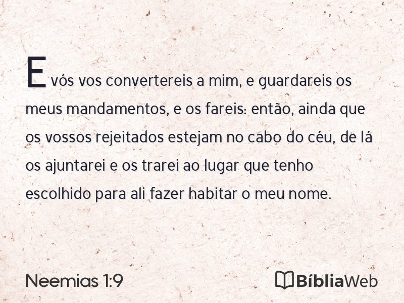 Neemias 1:9 em imagem para compartilhar