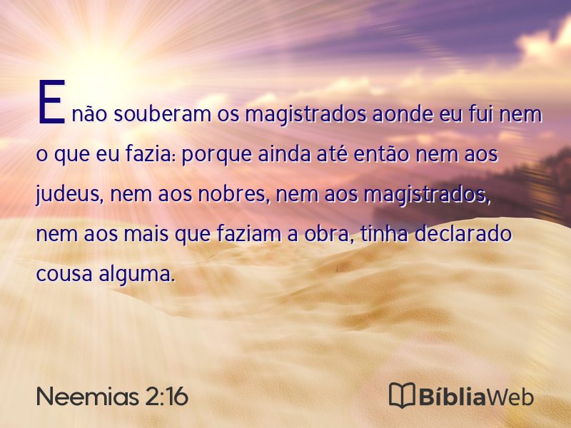 Neemias 2:16 em imagem para compartilhar