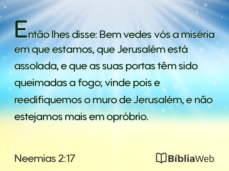 Neemias 2:17 em imagem para compartilhar