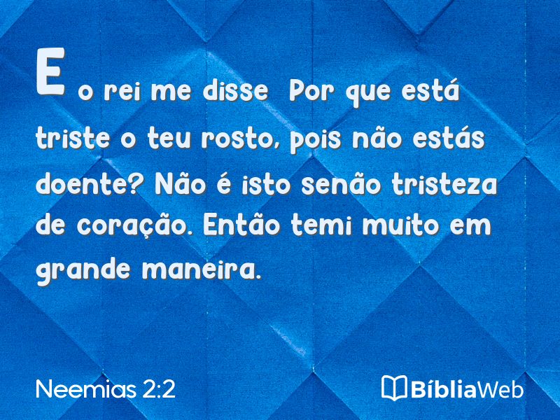 Neemias 2:2 em imagem para compartilhar