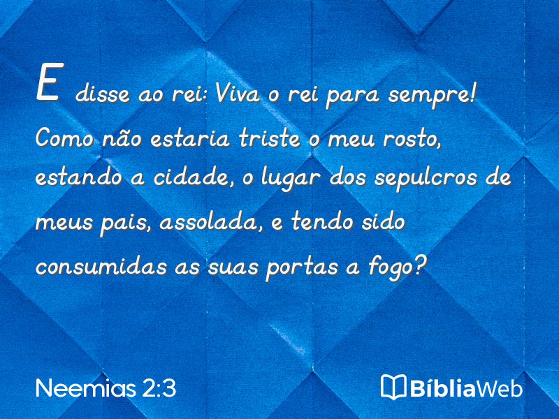 Neemias 2:3 em imagem para compartilhar