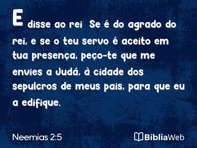 Neemias 2:5 em imagem para compartilhar