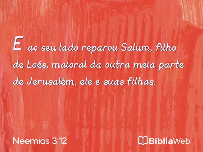 Neemias 3:12 em imagem para compartilhar