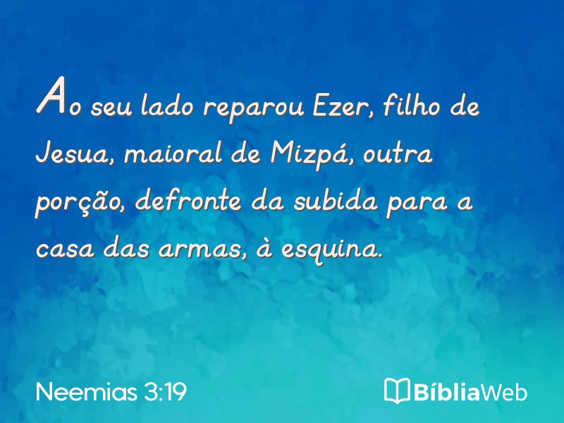 Neemias 3:19 em imagem para compartilhar