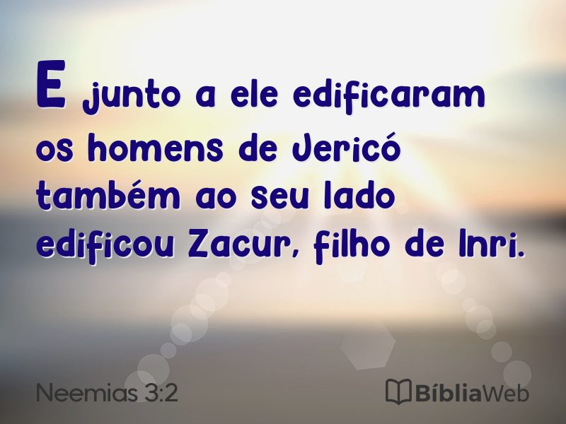 Neemias 3:2 em imagem para compartilhar