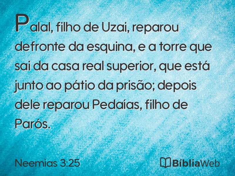 Neemias 3:25 em imagem para compartilhar