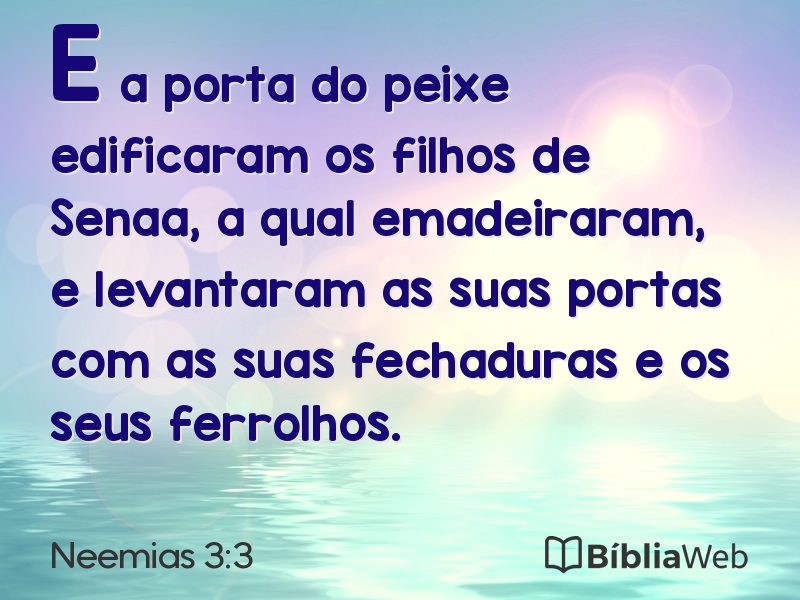 Neemias 3:3 em imagem para compartilhar