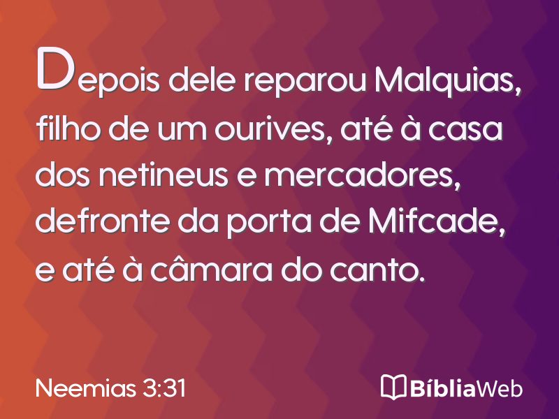 Neemias 3:31 em imagem para compartilhar