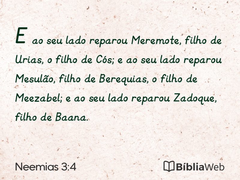 Neemias 3:4 em imagem para compartilhar