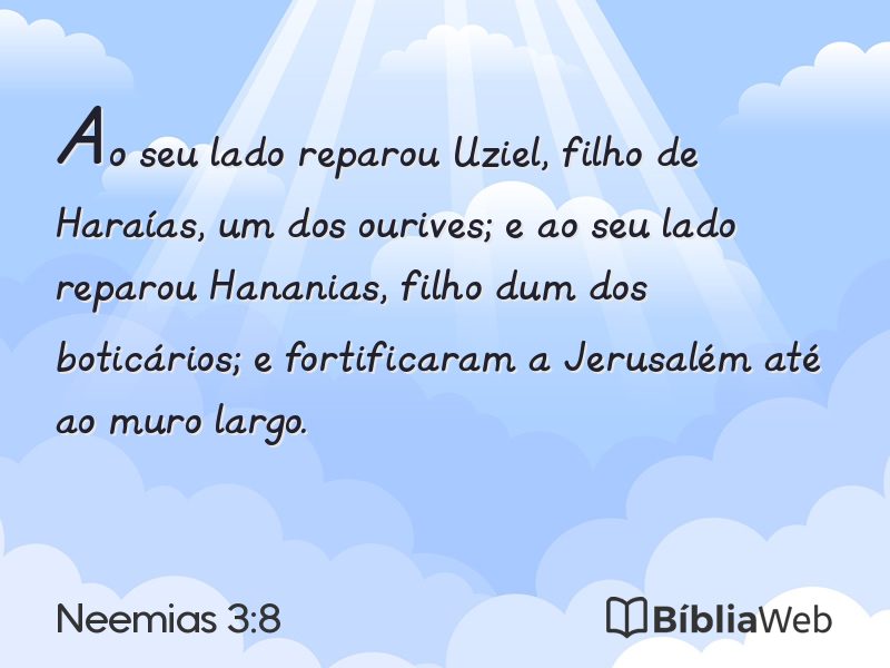 Neemias 3:8 em imagem para compartilhar