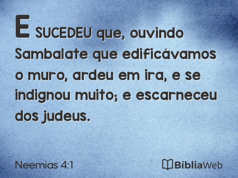 Neemias 4:1 em imagem para compartilhar