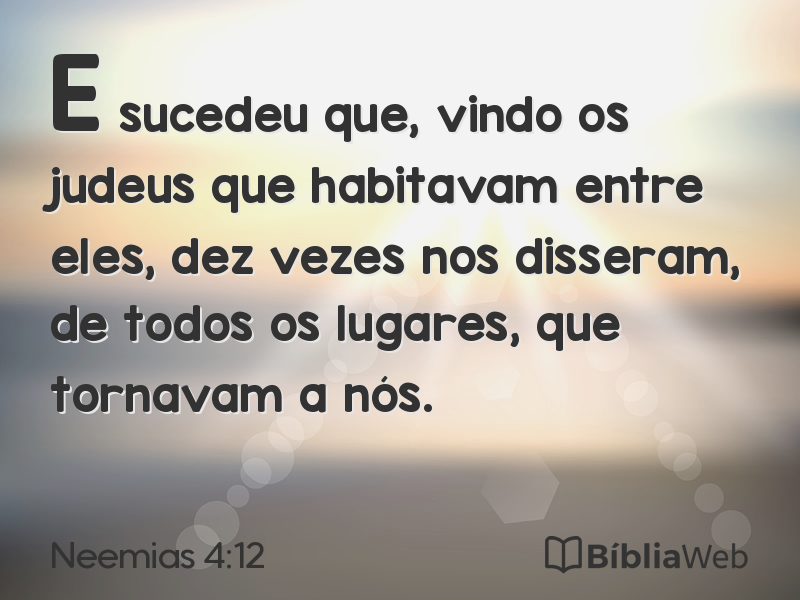 Neemias 4:12 em imagem para compartilhar