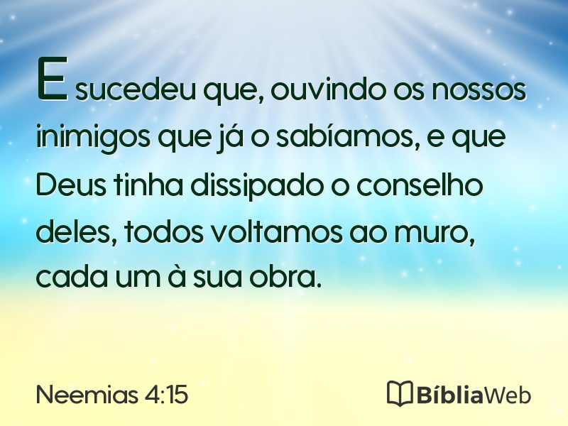 Neemias 4:15 em imagem para compartilhar