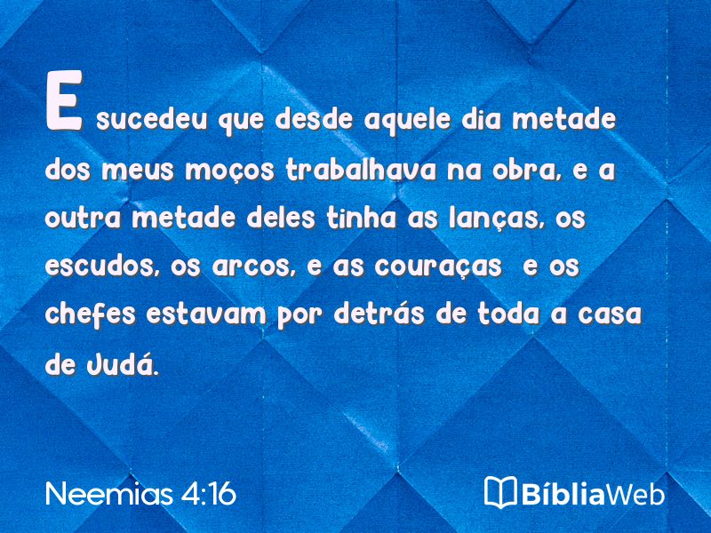 Neemias 4:16 em imagem para compartilhar