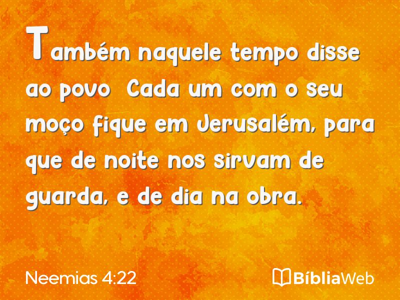 Neemias 4:22 em imagem para compartilhar
