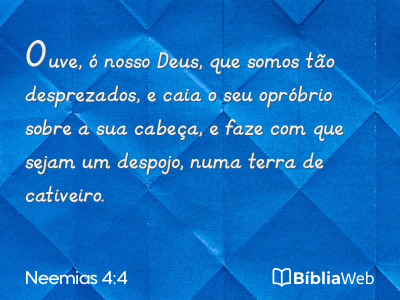 Neemias 4:4 em imagem para compartilhar