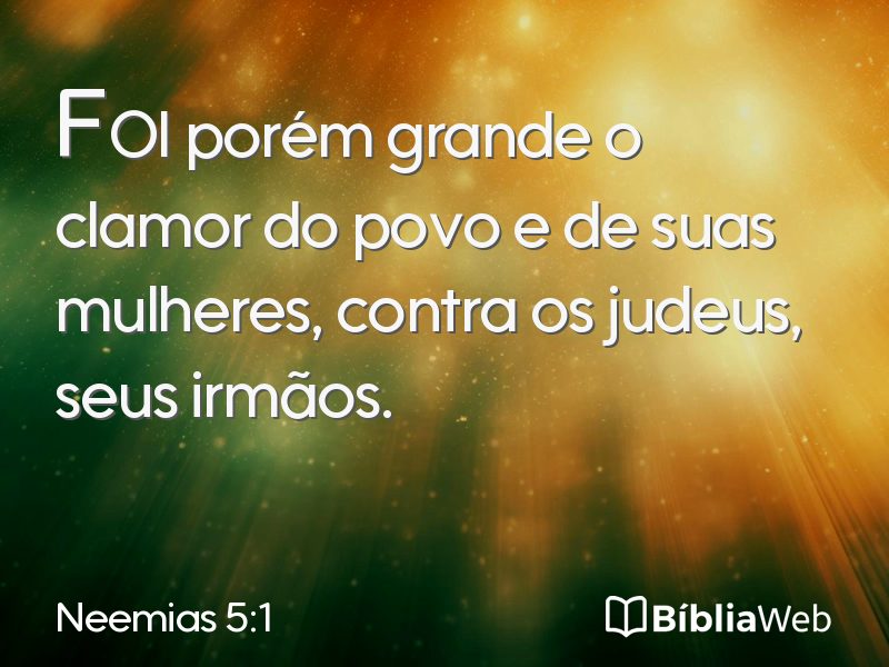 Neemias 5:1 em imagem para compartilhar