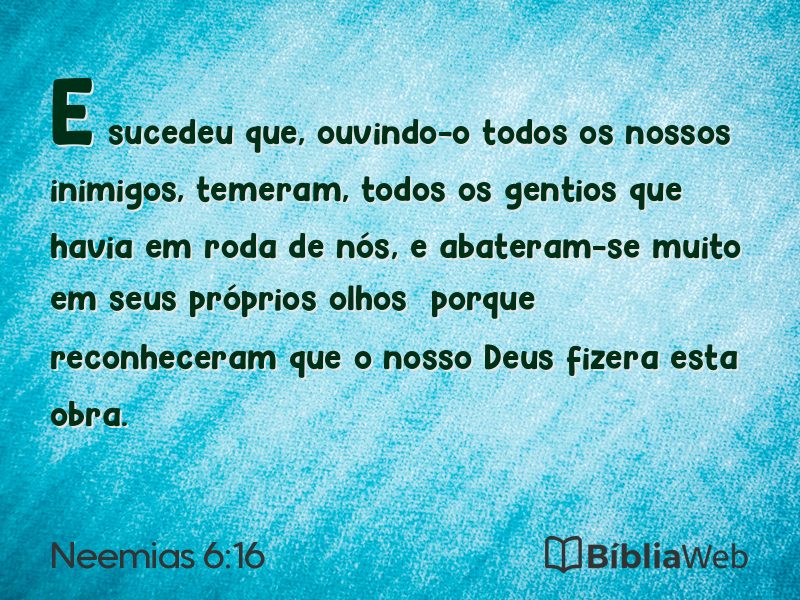 Neemias 6:16 em imagem para compartilhar