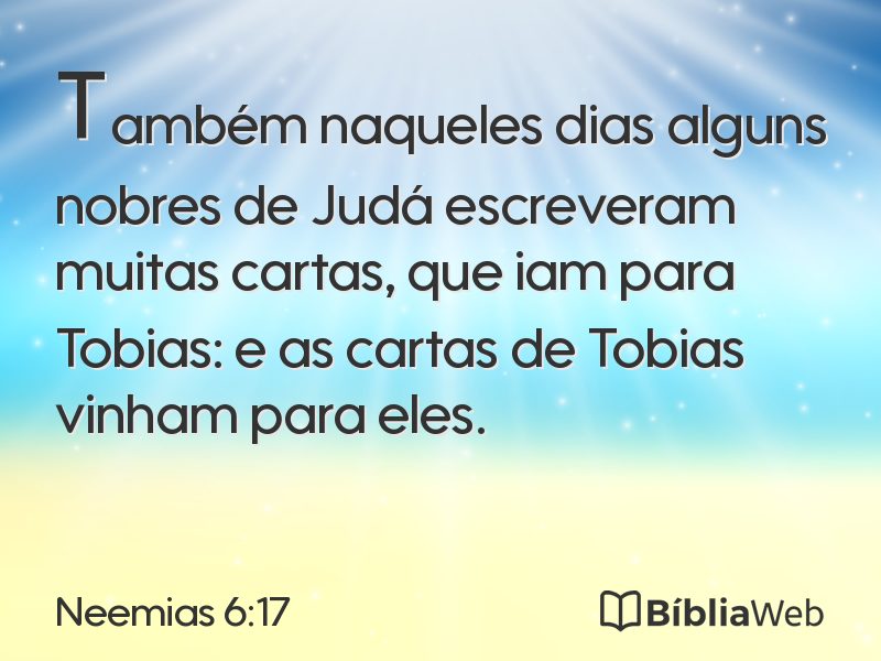 Neemias 6:17 em imagem para compartilhar