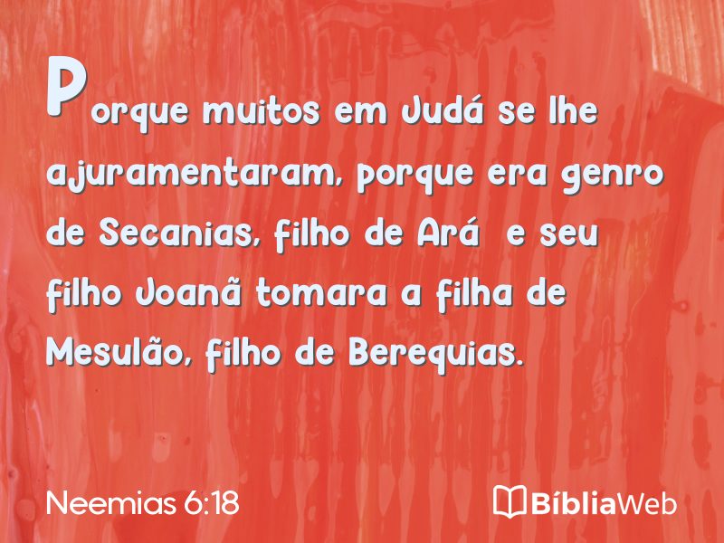 Neemias 6:18 em imagem para compartilhar