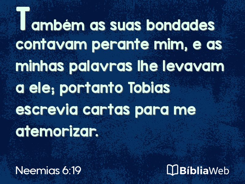 Neemias 6:19 em imagem para compartilhar
