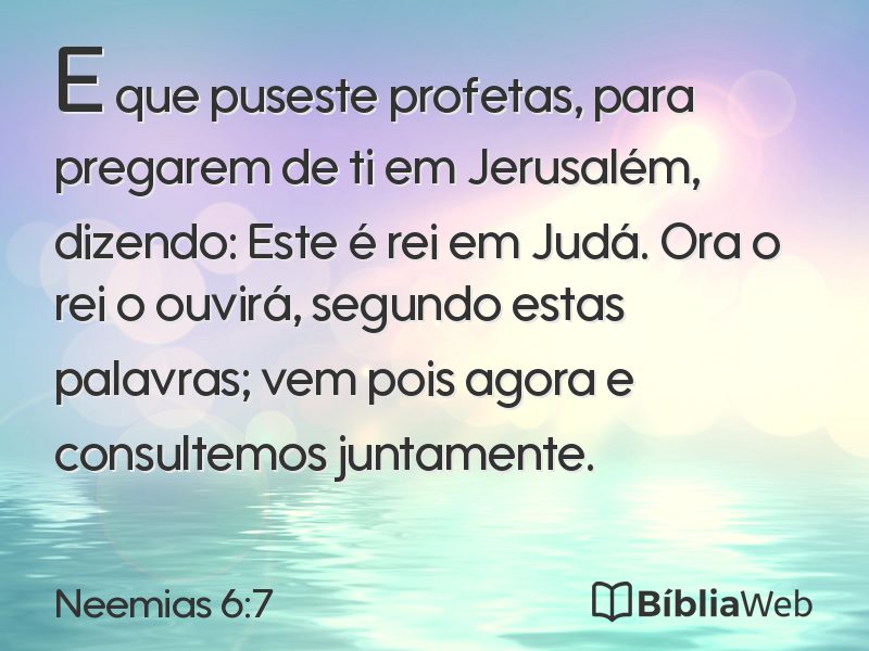 Neemias 6:7 em imagem para compartilhar