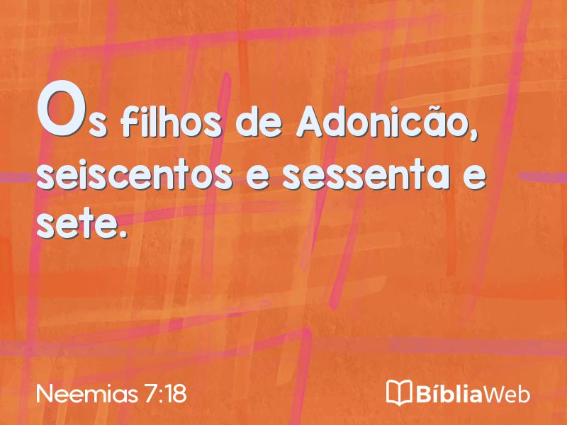 Neemias 7:18 em imagem para compartilhar