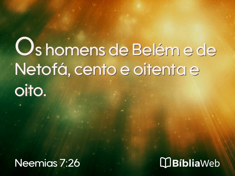 Neemias 7:26 em imagem para compartilhar