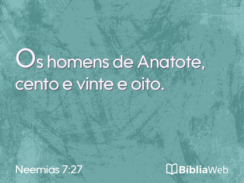 Neemias 7:27 em imagem para compartilhar