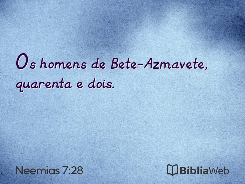 Neemias 7:28 em imagem para compartilhar