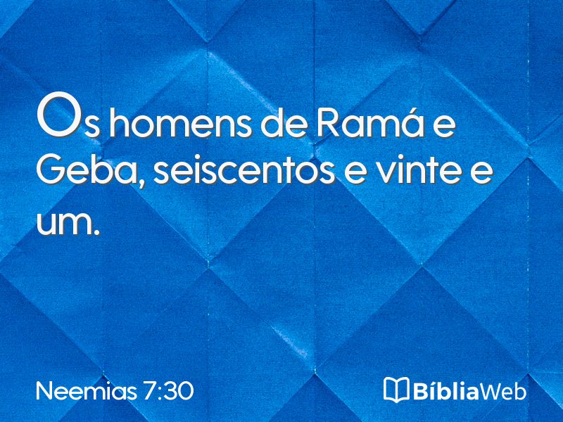 Neemias 7:30 em imagem para compartilhar