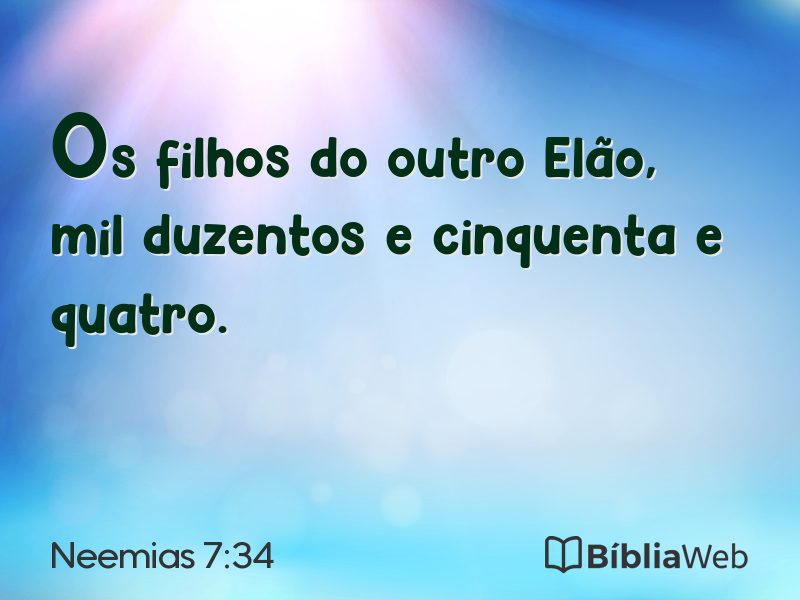 Neemias 7:34 em imagem para compartilhar