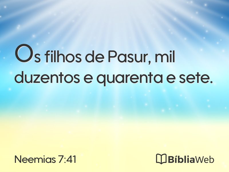 Neemias 7:41 em imagem para compartilhar