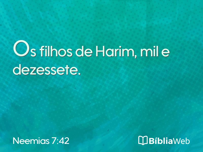 Neemias 7:42 em imagem para compartilhar