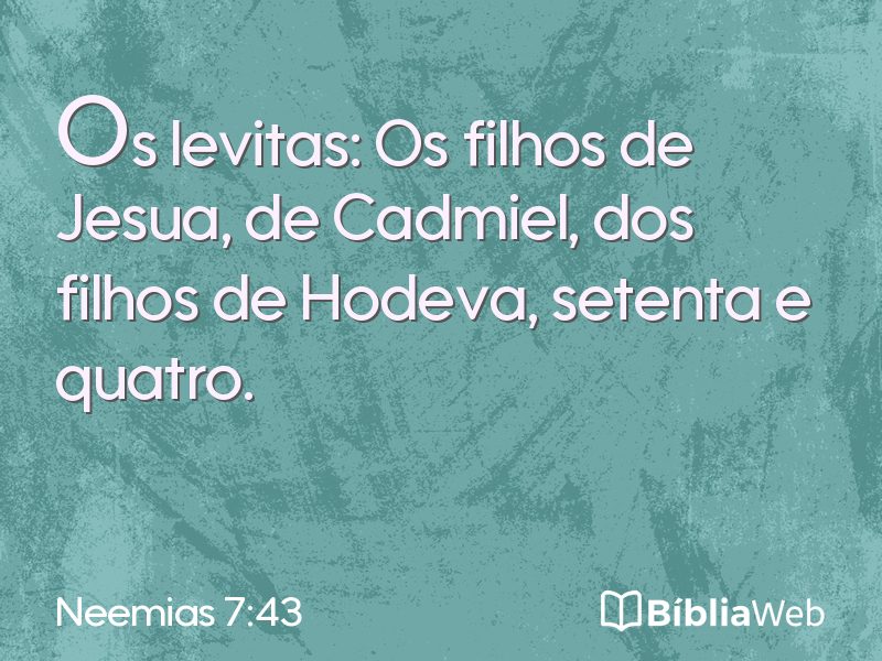 Neemias 7:43 em imagem para compartilhar