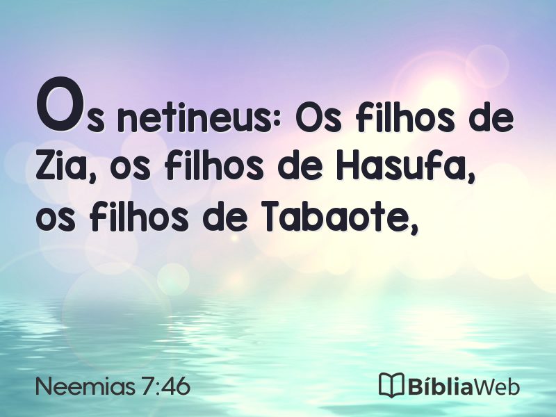 Neemias 7:46 em imagem para compartilhar