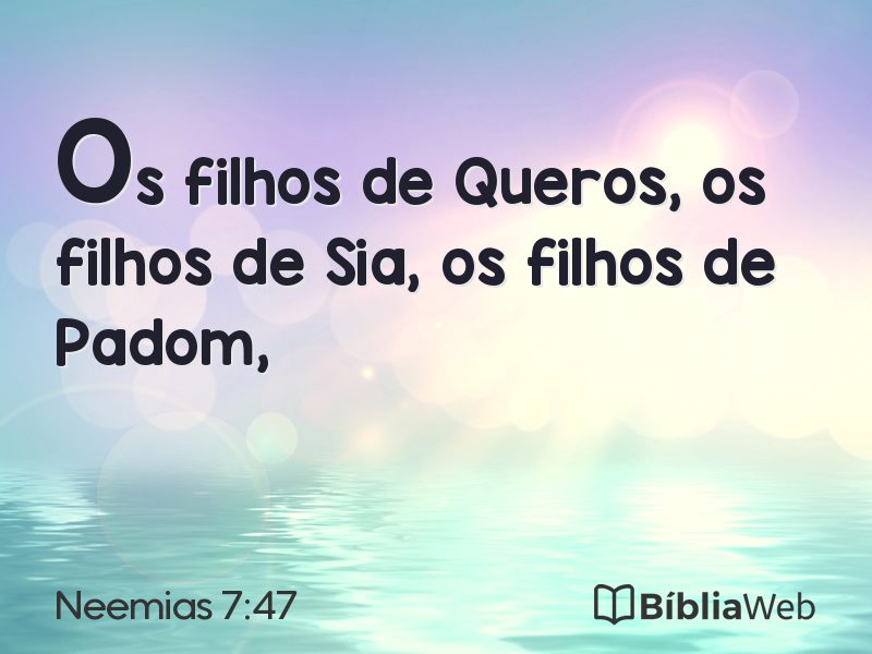 Neemias 7:47 em imagem para compartilhar