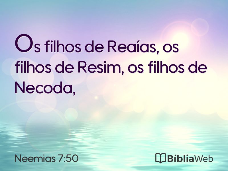 Neemias 7:50 em imagem para compartilhar