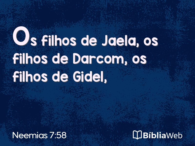Neemias 7:58 em imagem para compartilhar
