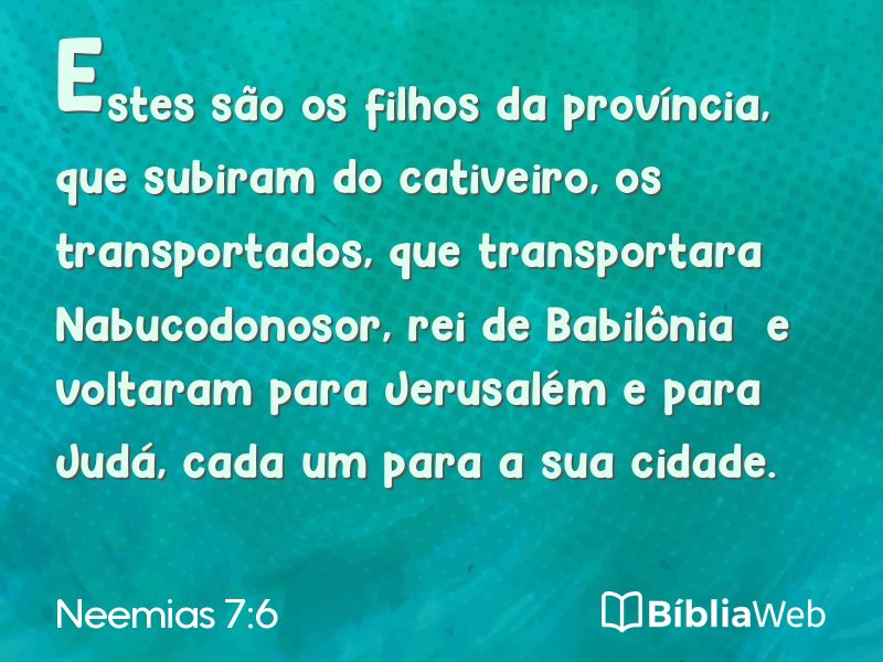 Neemias 7:6 em imagem para compartilhar