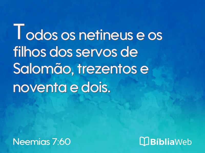 Neemias 7:60 em imagem para compartilhar