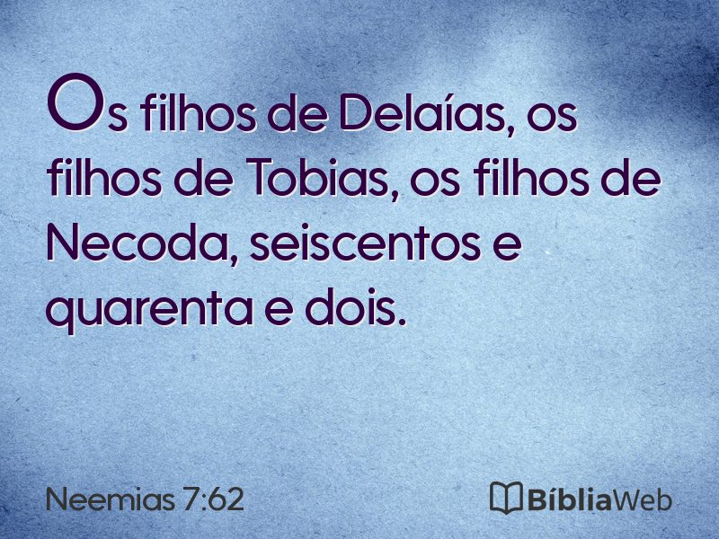 Neemias 7:62 em imagem para compartilhar