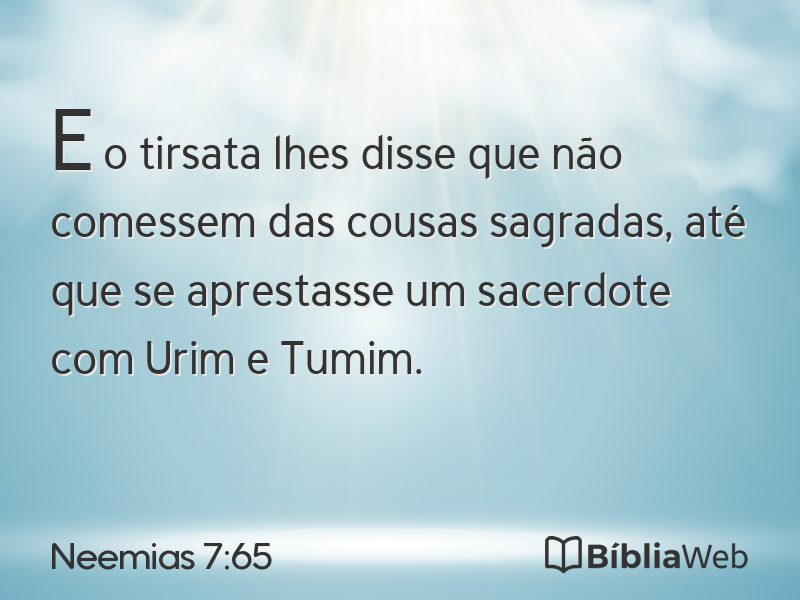 Neemias 7:65 em imagem para compartilhar