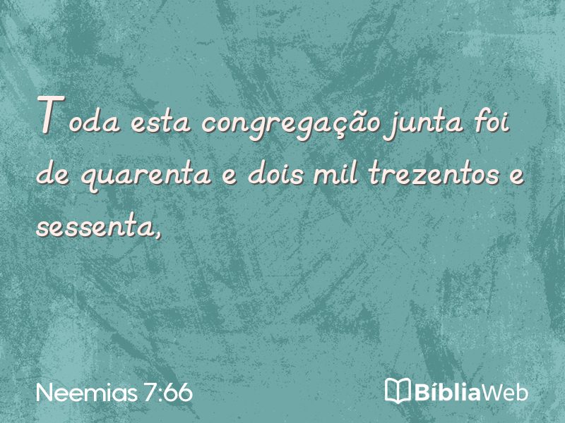 Neemias 7:66 em imagem para compartilhar
