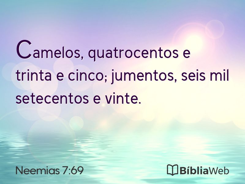 Neemias 7:69 em imagem para compartilhar