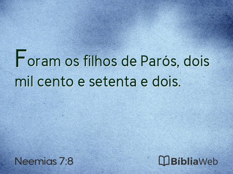 Neemias 7:8 em imagem para compartilhar